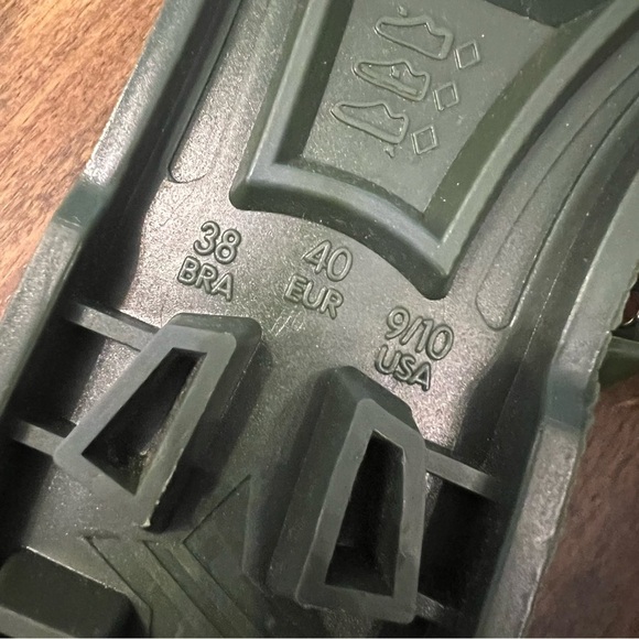 TUCKERNUCK Green Riley Jelly Sandals Size 9/10 EUC Pit - Picture 5 of 7